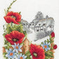 Anchor Counted Cross Stitch Kit Summer Days Poppies