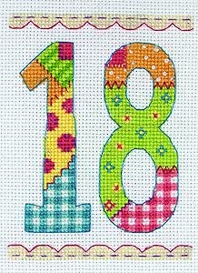Anchor Counted Cross Stitch Kit Birthday 18