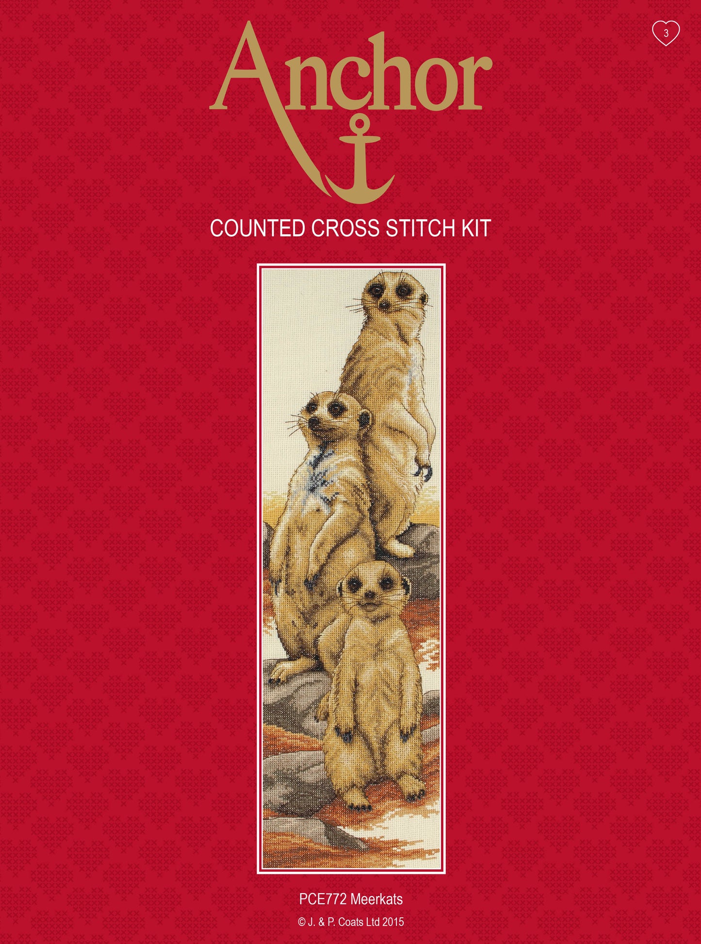 Anchor Counted Cross Stitch Kit Meerkats