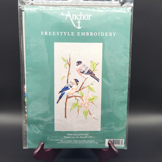 Anchor - Embroidery Kit - Bullfinches - Birds - 38 x 13 cm -