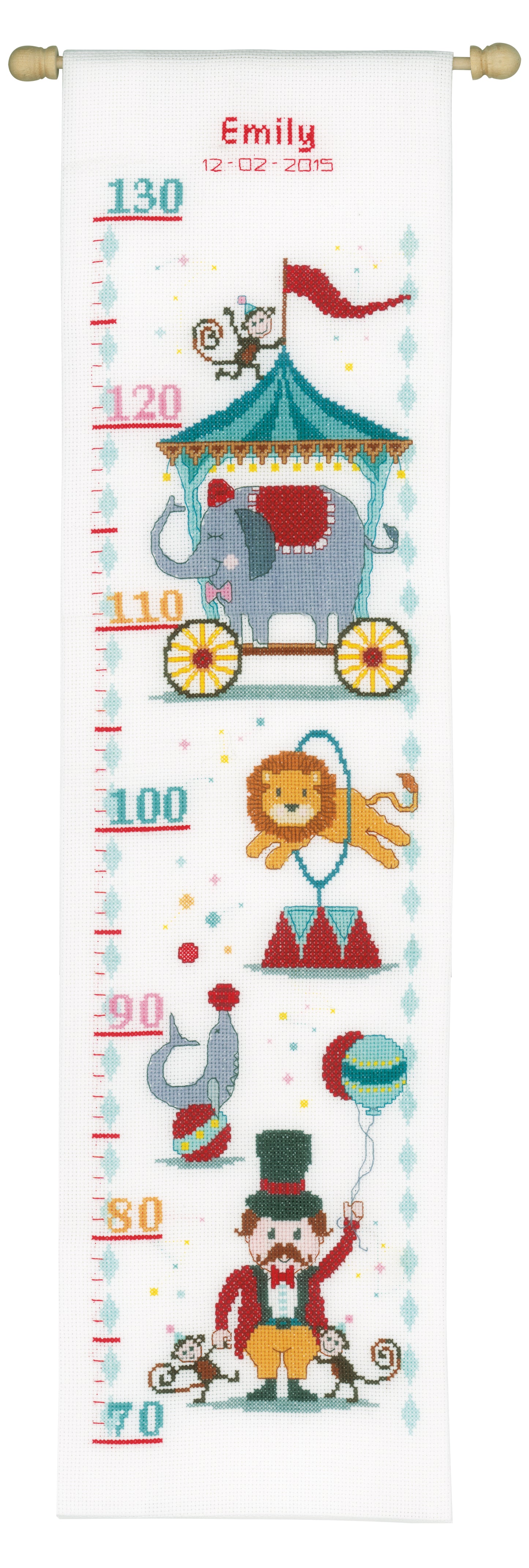 Vervaco - Height Chart - Cross Stitch Kit - Circus