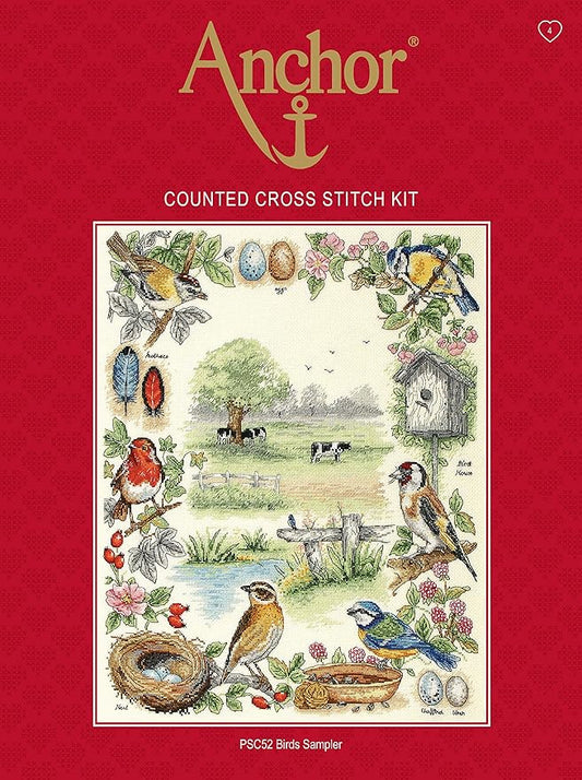 Anchor - Counted Cross Stitch Kit - Birds Sampler - PSC52