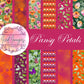 Digital Kit A4 Papers Pansy Petals - 12 designs