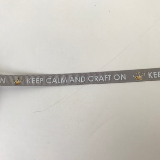 Keep Calm on Grey Ribbon