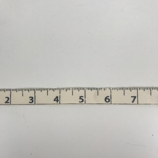 Tape Measure printed on Natural 15mm x 20 metres Ribbon