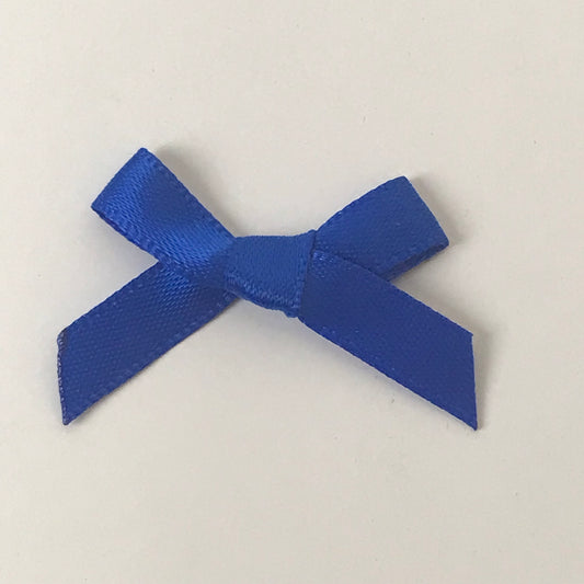 Satin Bows 6mm Royal pack 100