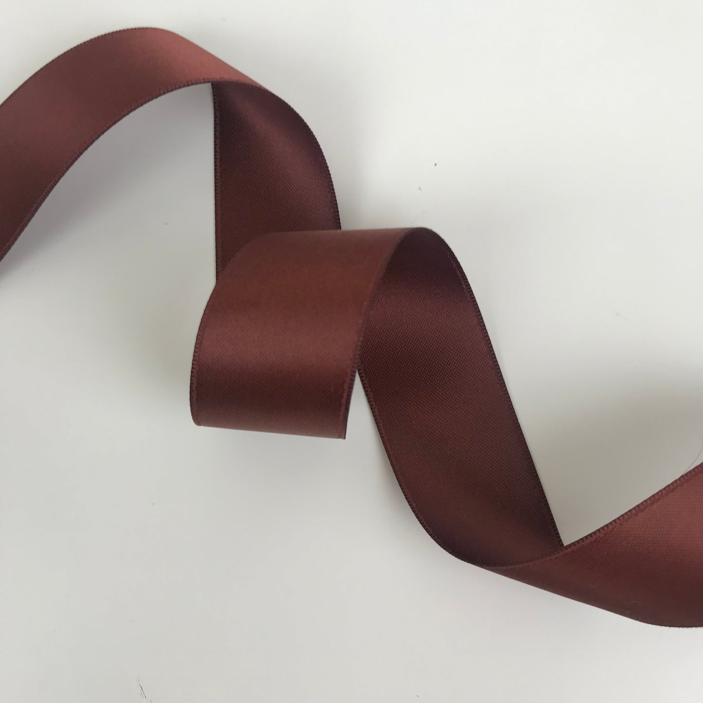 Double side Satin 25mm Ribbon 20 metre reel Cappichino