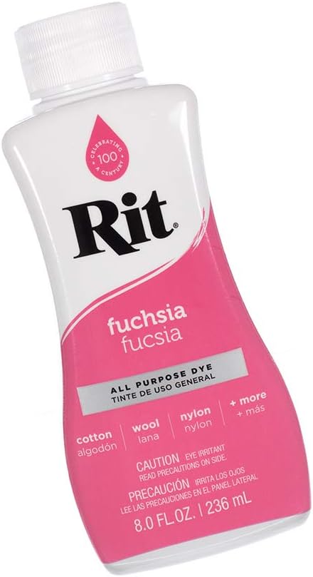Rit All Purpose Dye, Fuchsia - 8.0 fl oz