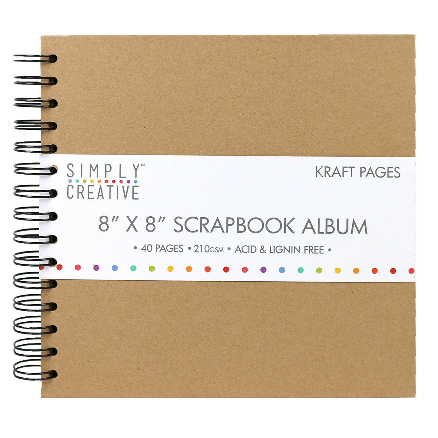 Simply Creative Album 8x8 - Plain Kraft