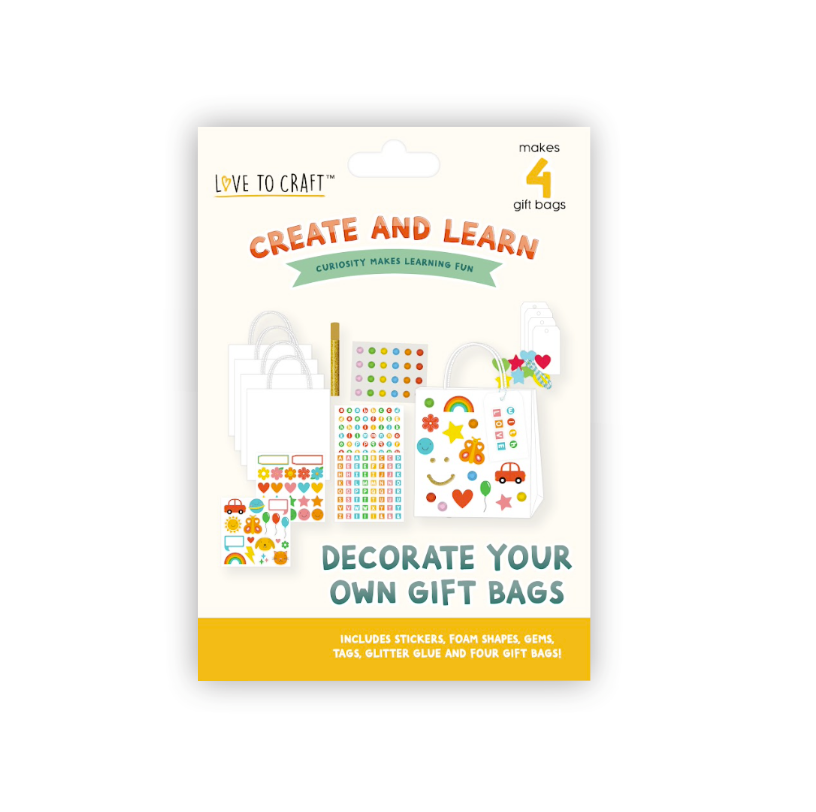 Love to Craft Kids Decorate Your Own Gift Bags