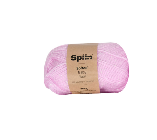 Spiin Softee Baby Yarn Pink - x 1 100g Skeins