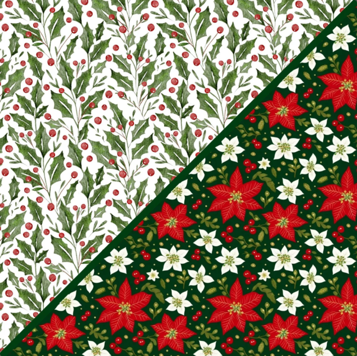 Digital Kit A4 Papers Holly Sprigs - 12 designs