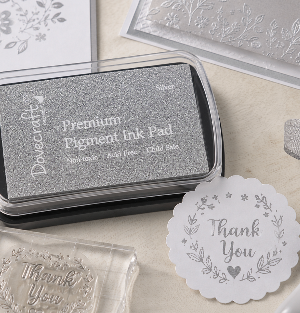 Dovecraft Pigment Ink Pad - Silver