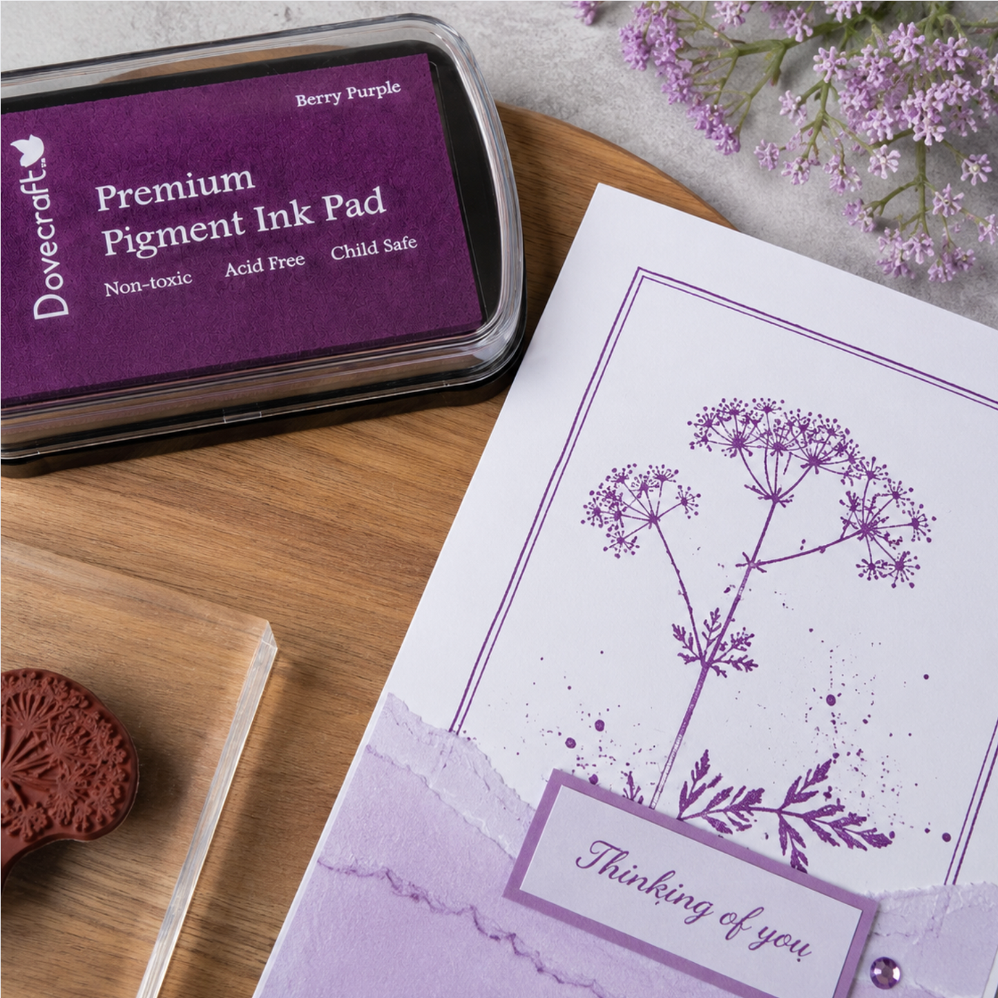 Dovecraft Pigment Ink Pad - Berry Purple
