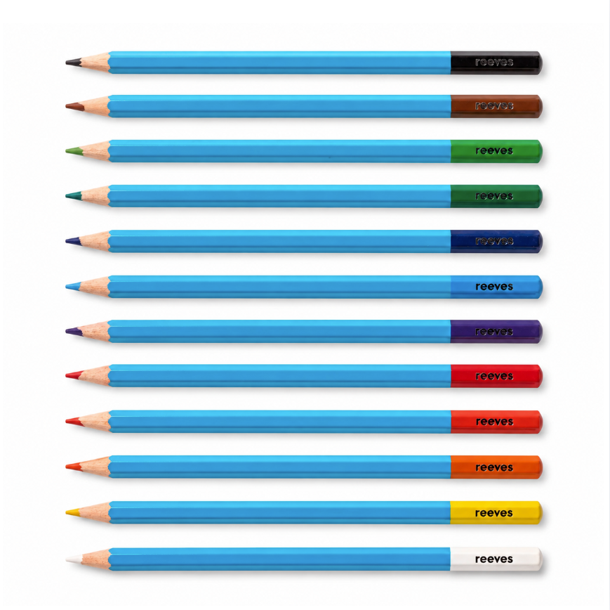 Reeves Pencils 12 Assorted Watercolour