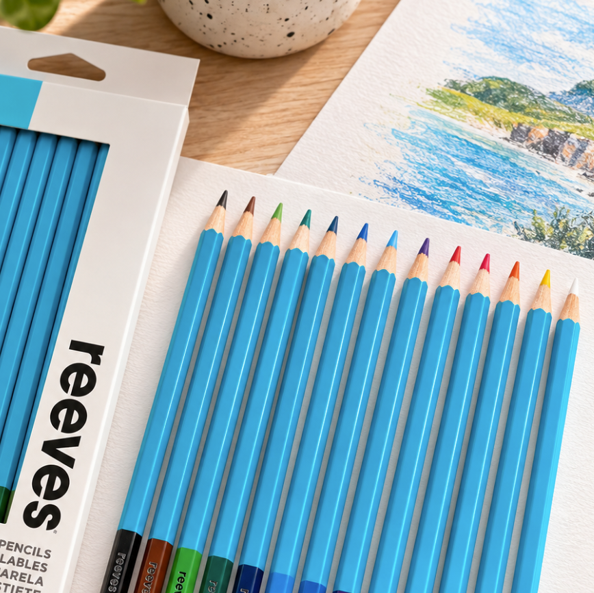 Reeves Pencils 12 Assorted Watercolour