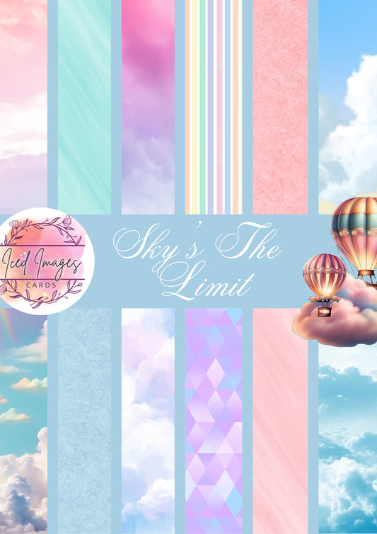 Digital Kit A4 Papers Sky’s The Limit - 12 Designs