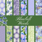 Digital Kit A4 Papers Bluebell Woods - 12 Designs