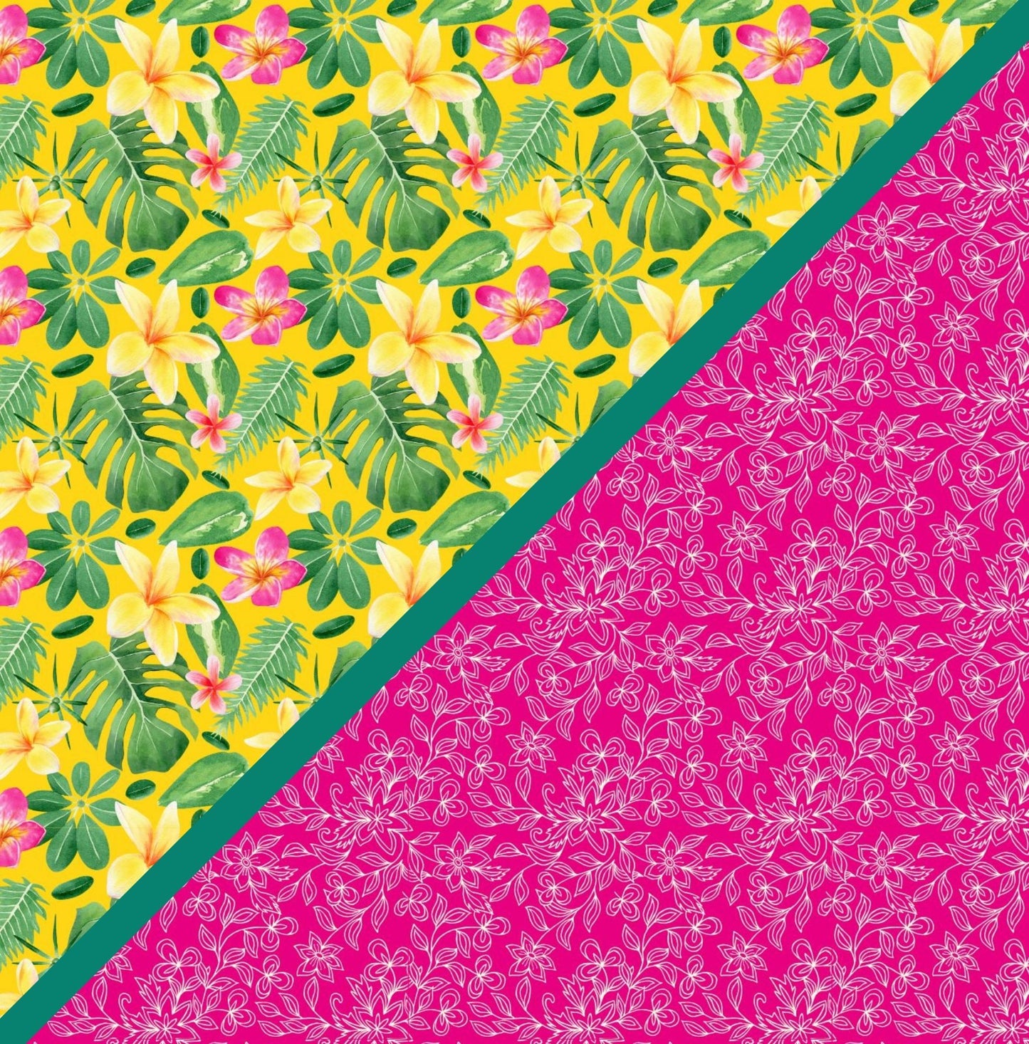 Digital Kit A4 Papers Tropical Feathers - 12 designs