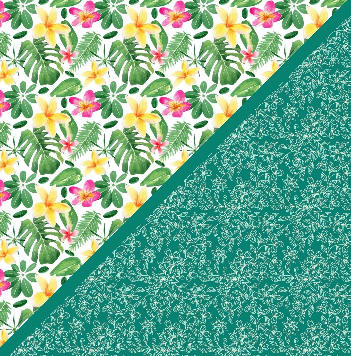 Digital Kit A4 Papers Tropical Feathers - 12 designs