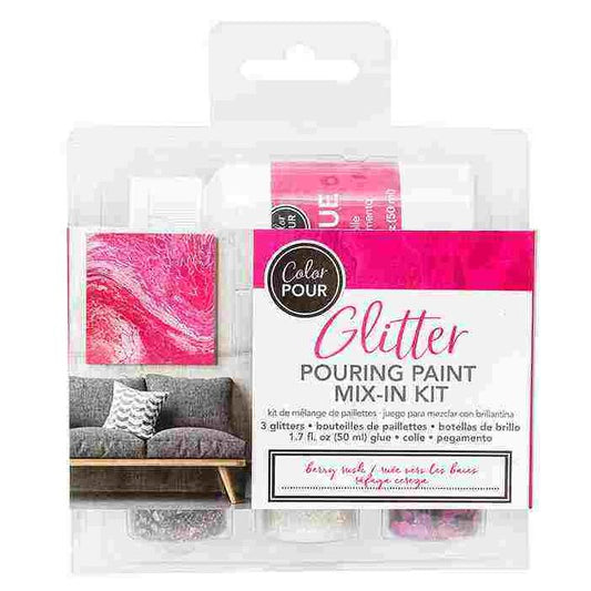 Color Pour Resin - Glitter Mix-In Kits - Berry Rush