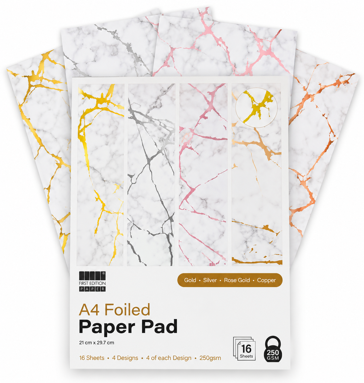 First Edition 21 cm A4 Foiled Paper Pad