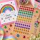 Simply Creative 10mm Gems - Rainbow - 120 Pieces