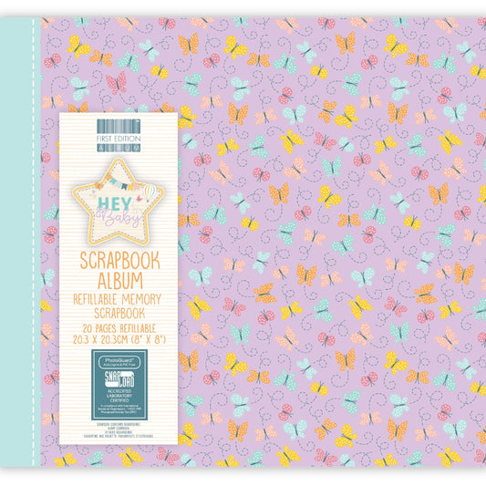 First Edition 8x8 Album - Hey Baby - Butterflies