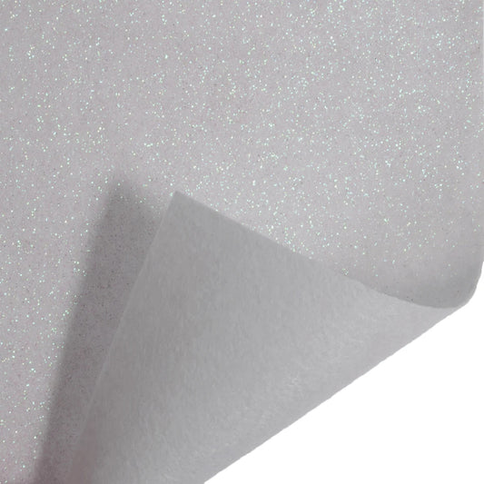 Trimits Glitter Felt 30x23cm White x 10