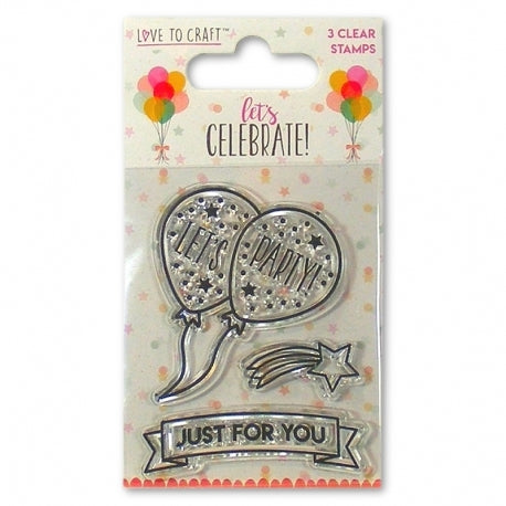 Love to Craft Let's Celebrate Clear Stamp