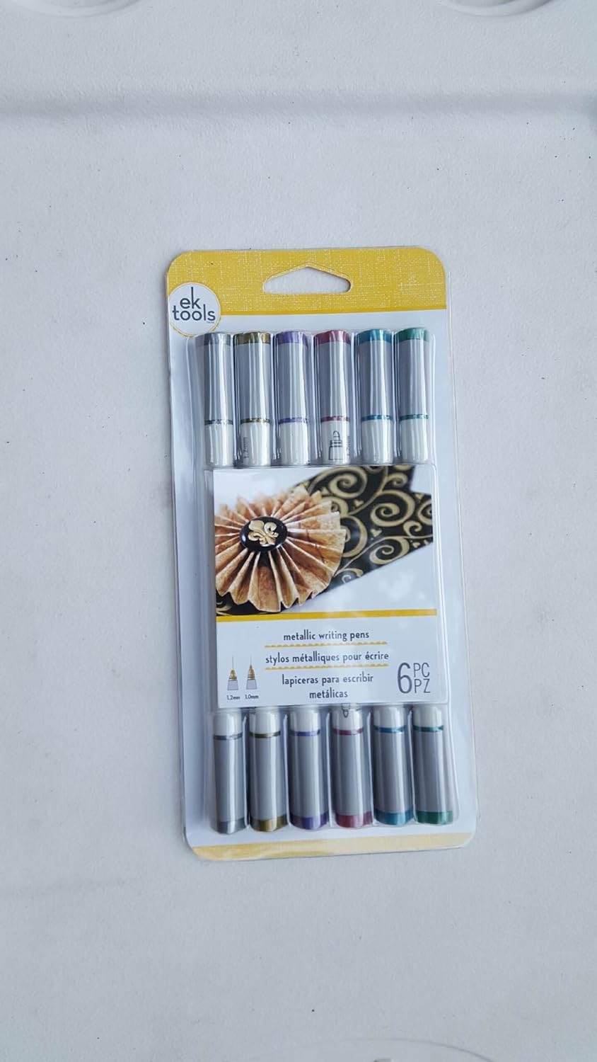 EK Tools Metallic Writing Pens 6 Pack - Assorted Colours