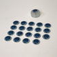 Owl 15mm Buttons - Blue 20pieces