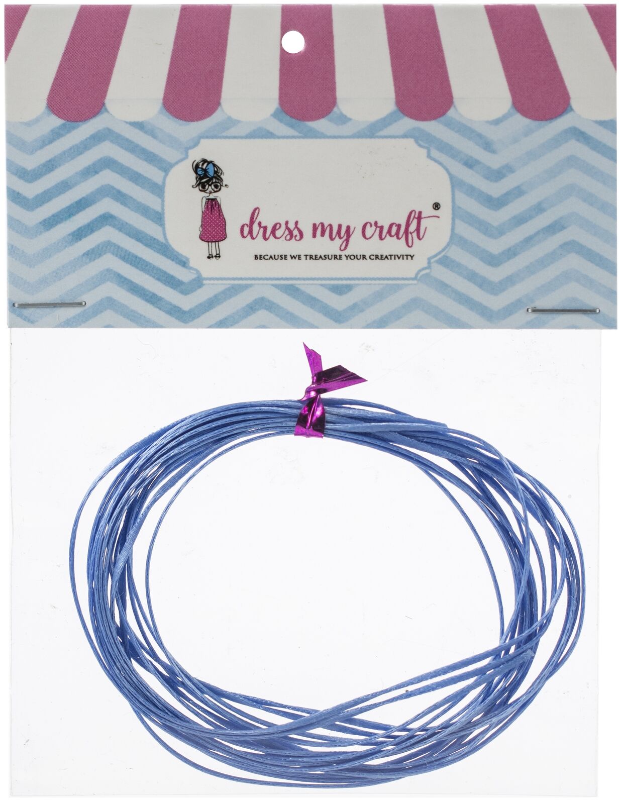 Dress My Crafts Satin Ribbon Twine 3m-Dark Blue