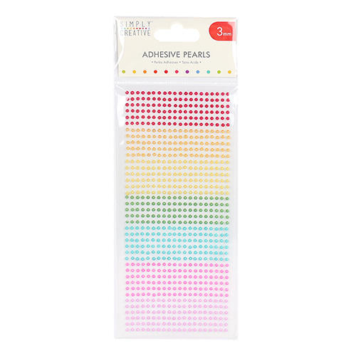 Simply Creative 3mm Pearls - Rainbow - 800 Pieces