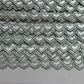 Satin Heart Chain Ribbon - Silver (25m card)