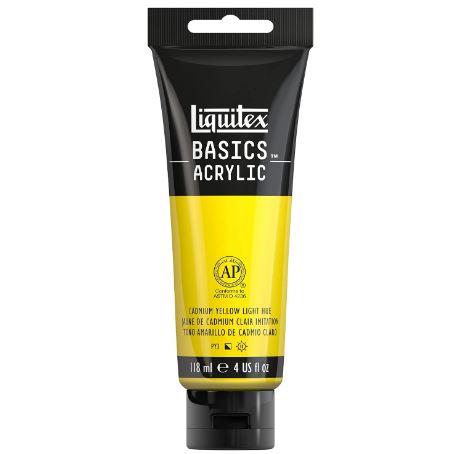 LIQUITEX BASICS COLOUR 118ML TUBE CADMIUM YELLOW LIGHT HUE